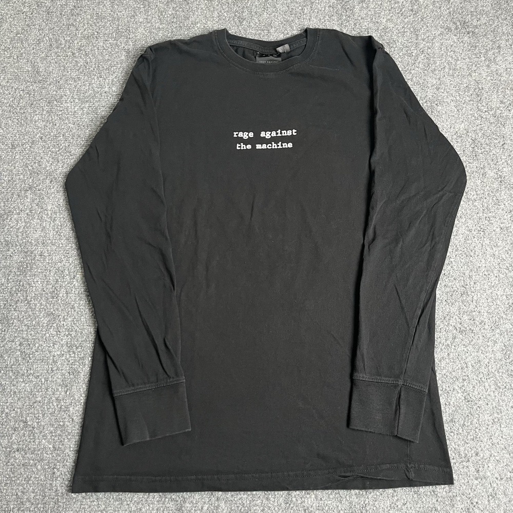 Rage Against The Machine 2017 Black Long Sleeve T-Shirt Small Classic Logo Band